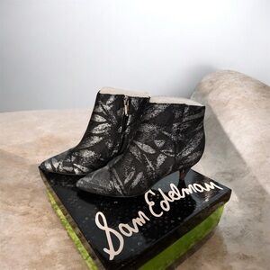Sam Edelman Metallic Ankle Boots – Size 5